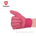 Hespax Children Gardening Wrinkleラテックスゴムコーティンググローブ